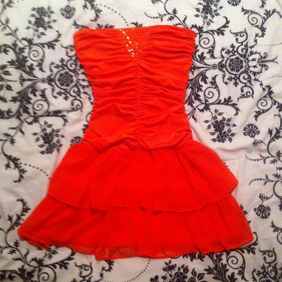 Coral homecoming/party dress! NWOT