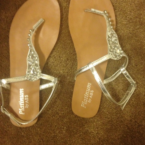 Silver sandals