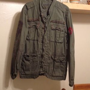 Army green military style jacket