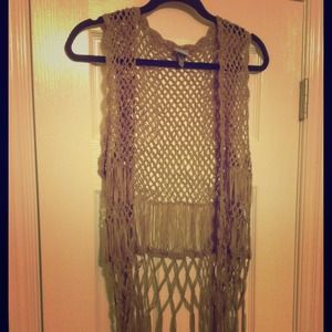 DONATED crochet vest