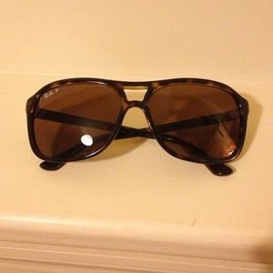 Ray Ban thin Leg polarized turtle back