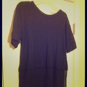 SOLD Black top with sheer bottom