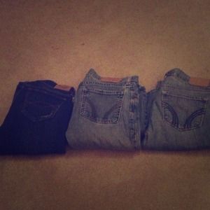 3 Hollister jeans