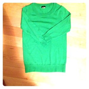 Green merino j.crew sweater
