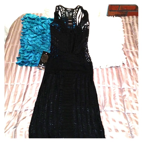 Bebe Crochet Mini Dress.