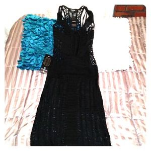 Bebe Crochet Mini Dress.