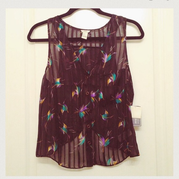 🚫SOLD in bundle🚫NWT forever 21 woven shirt