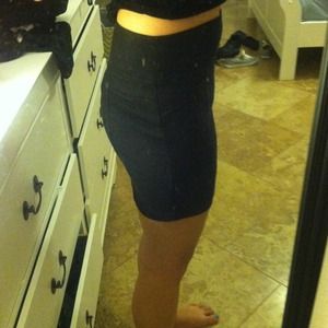 Blackish blue skirt jeanish material