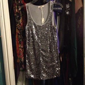 Silver Sequined shirt