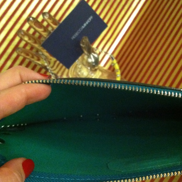OnHold🍒Rebecca Minkoff Turquoise StudClutch🍒 HP - Picture 2 of 4