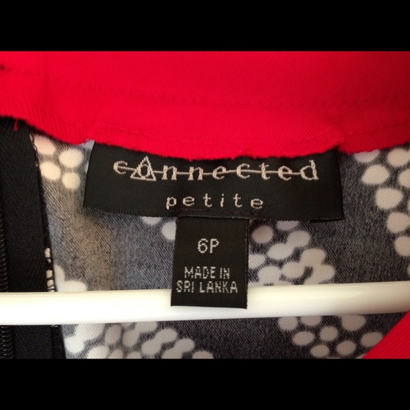 Red & Black Mod Dress NWOT - Picture 3 of 3