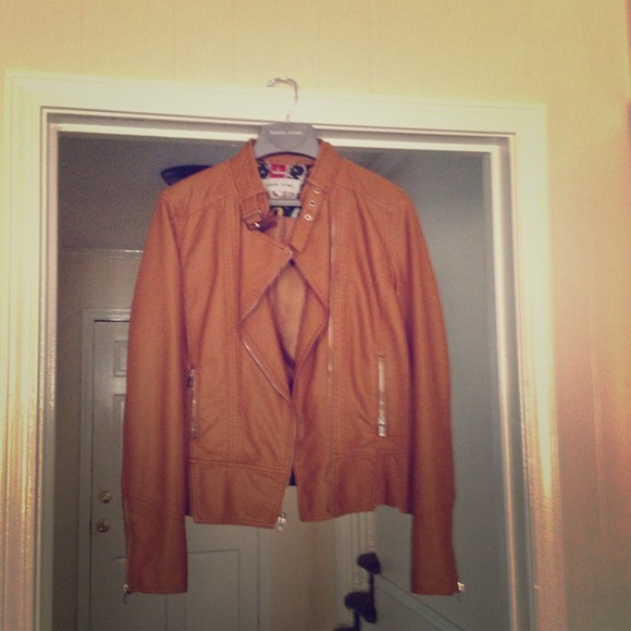 Caramel leather jacket