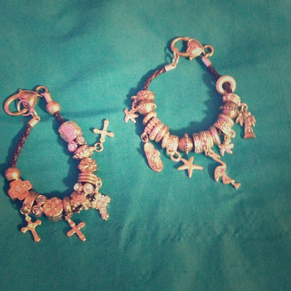 2 beautiful CHARM BRACELETS