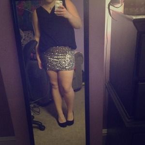 Black and gold party dress
