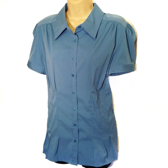🚫Hold🚫#126 Like-New Blue Top By Apt.9 size XL