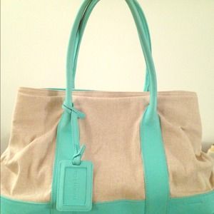 Tiffany & Co. canvas/leather tote bag