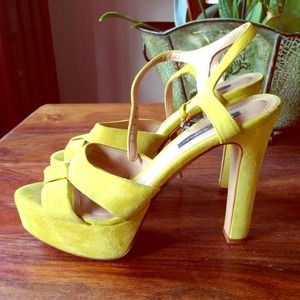 Zara Strappy Platform Heels