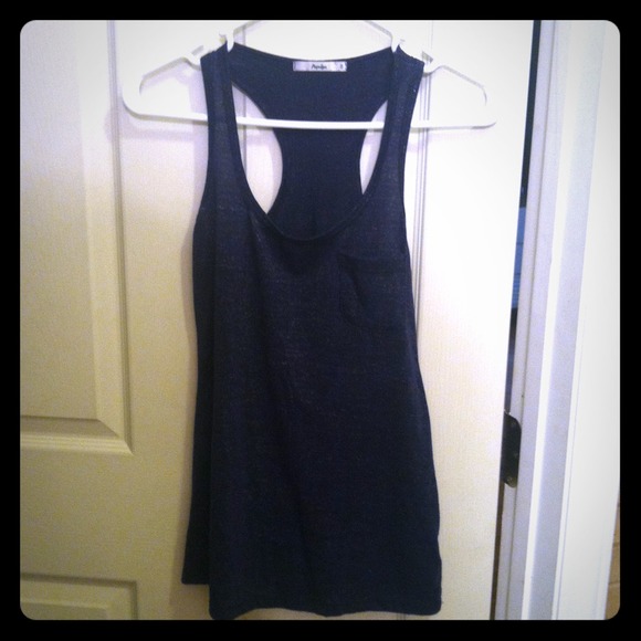 "Papaya" brand racer back sparkly navy tank! - Picture 1 of 2