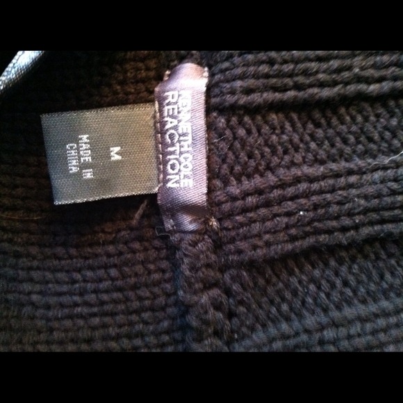 Black button sweater