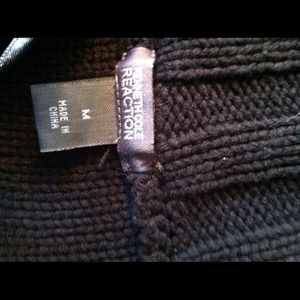 Black button sweater