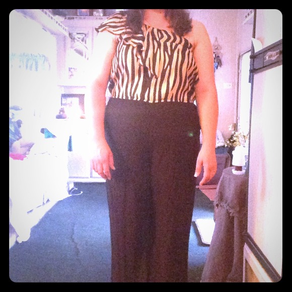 Jumper black and zebra