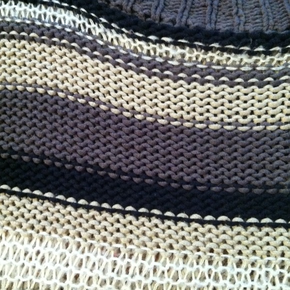Neutral Tone Striped Sweater - Picture 2 of 3