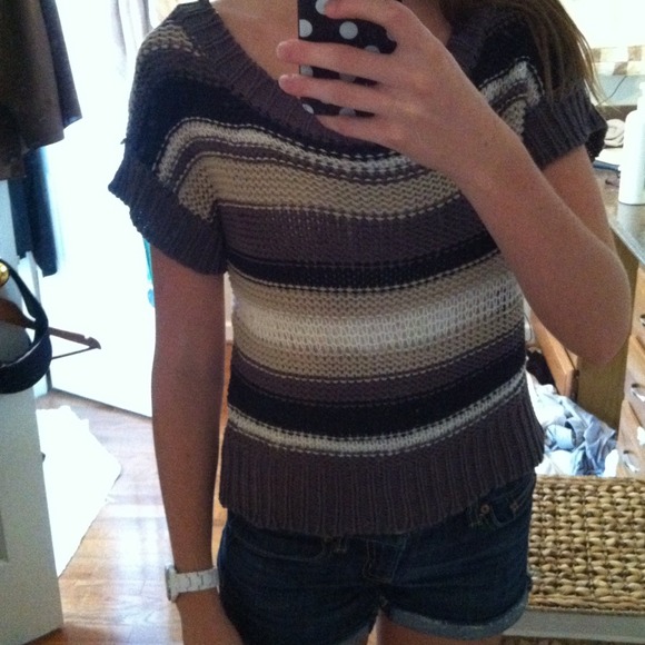 Neutral Tone Striped Sweater - Picture 3 of 3