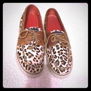 New Cheetah Print Sperrys!