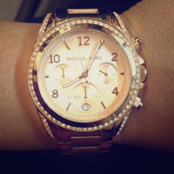 Rose gold Michael kors watch