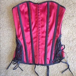 Red Corset Top. M. Charlotte Russe.  So cute!
