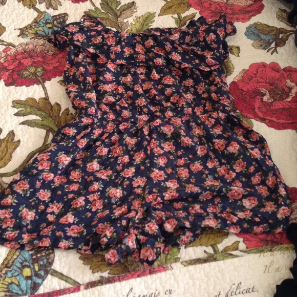 Floral short jumpsuit