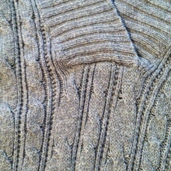 Grey Knit Fitted Sweater - Picture 2 of 2