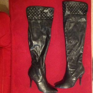 Diba over the knee black boots