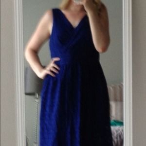 Blue lace dress