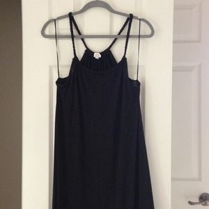 Black maternity maxi dress