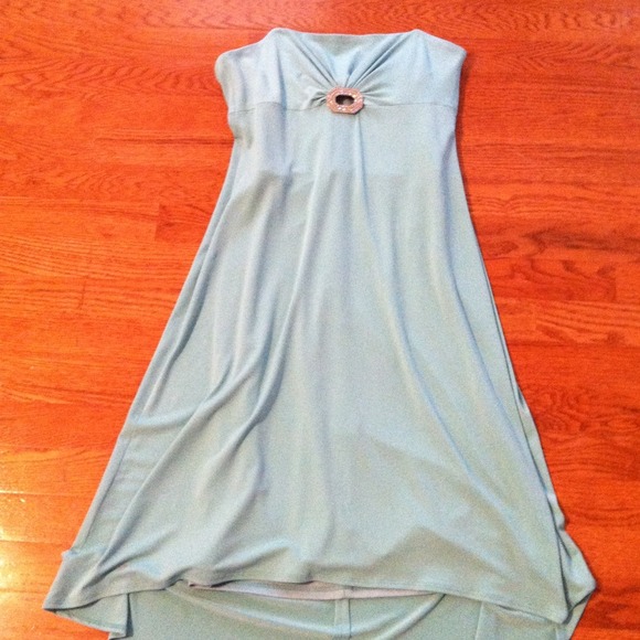 Mint Green Strapless Formal Dress w/ Keyhole - Picture 1 of 3