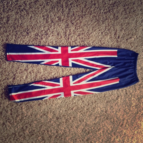 British flag leggings