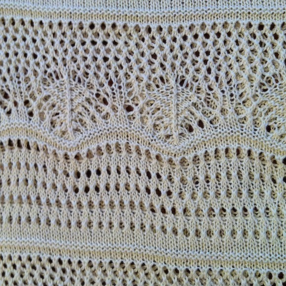Creme Crochet Dress - Picture 2 of 3