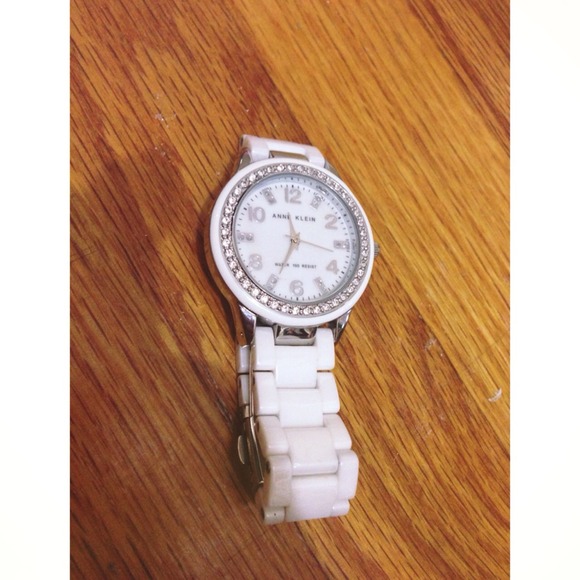 White Crystal Anne Klein Watch ✨