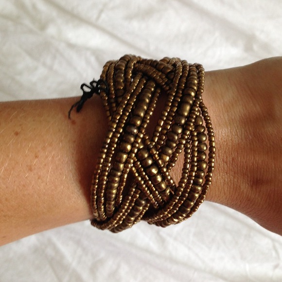 Beaded cuff bracelet - Picture 2 of 3