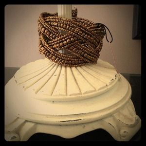 Beaded cuff bracelet