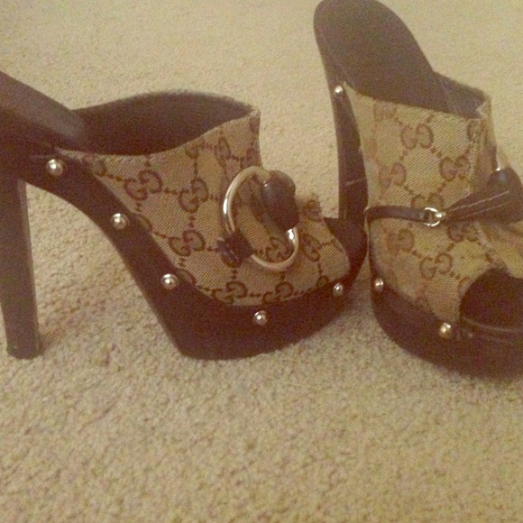 Gucci clog heels