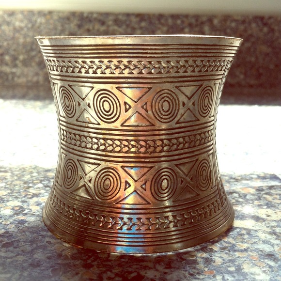 Aztec arm cuff, silver