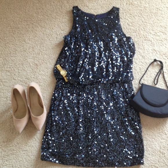 Sparkly dress.