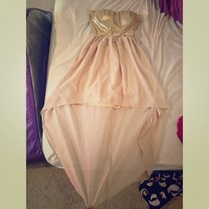 GOLD EVENT DRESS FOR $25
