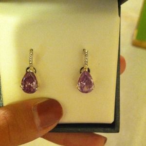 Purple amethyst earrings