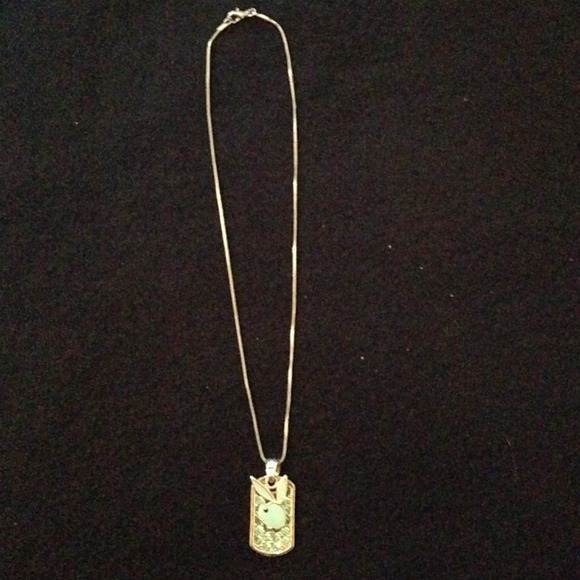 Light Blue Playboy Bunny Necklace