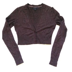 chocolate | cropped cardigan sweater | size medium