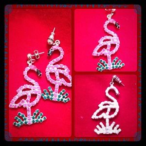 🌴Pink Flamingo Earrings 🌴