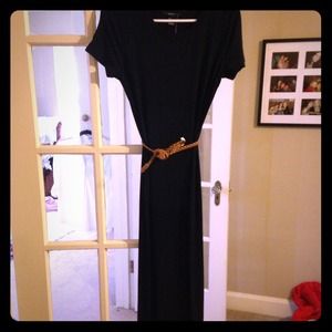 Black t-shirt maxi dress